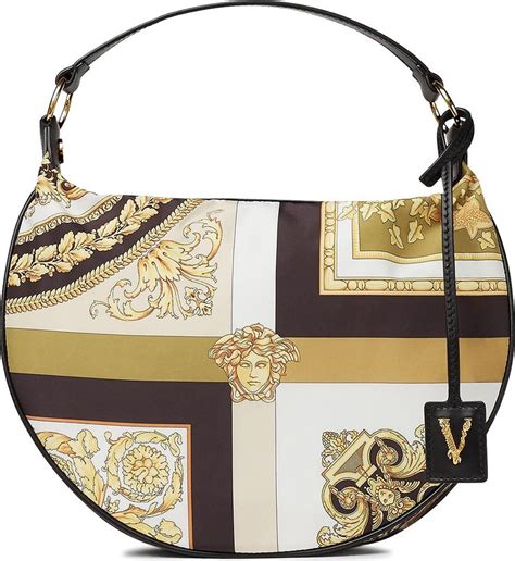 versace mixed print hobo bag|versace bag price.